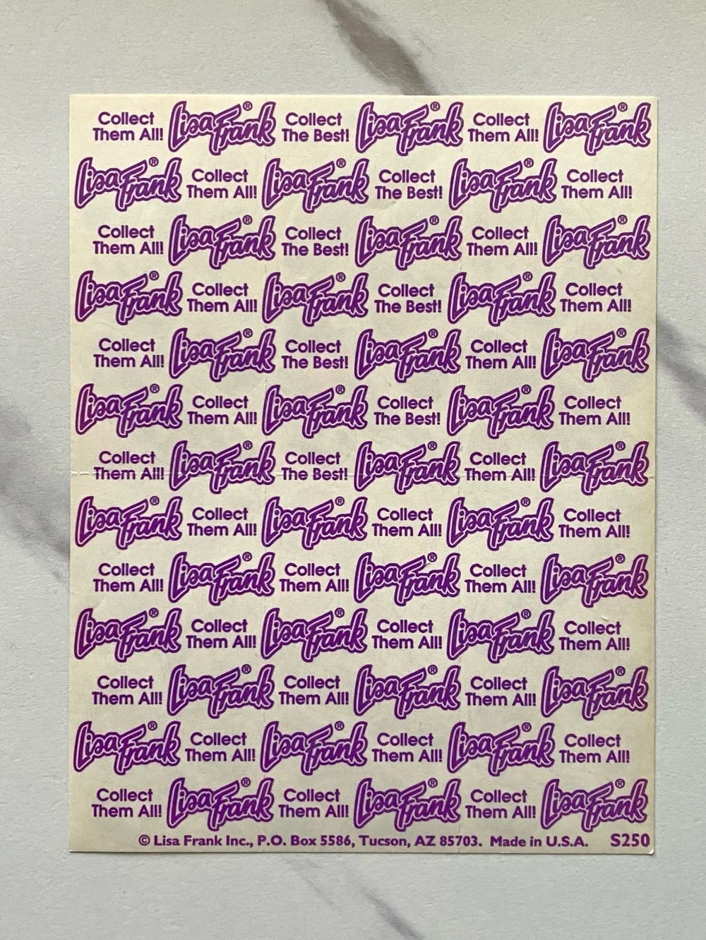 VTG Lisa Frank roses, heels, and sheet music complete sticker sheet - Picture 2 of 2
